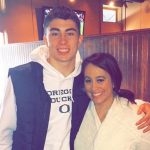 Payton Pritchard with his mother Melissa Pritchard