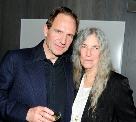 Ralph Fiennes with his ex-girlfriend Patti Smith