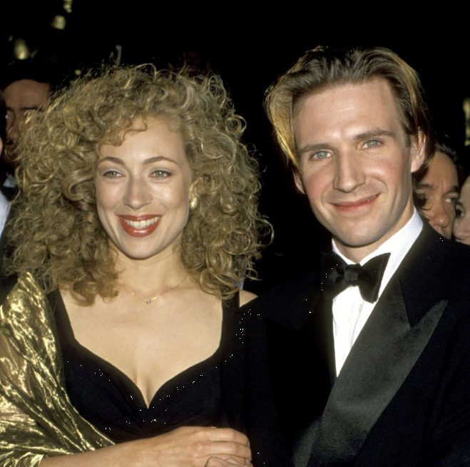 Ralph Fiennes with his ex-wife Alex Kingston