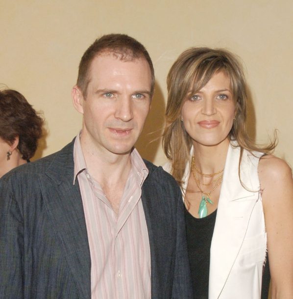 Ralph Fiennes with his sister Martha Fiennes