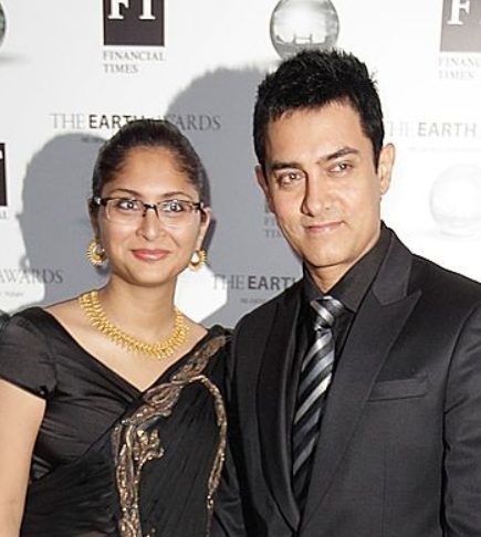 Aamir Khan with his ex-wife Kiran Rao