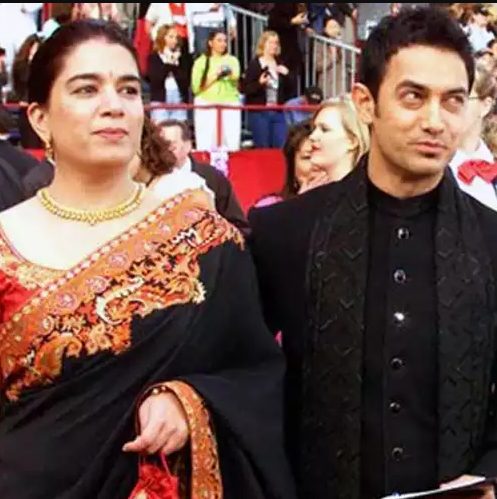 Aamir Khan with his ex-wife Reena Dutta