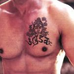 Ajay Devgan's chest tattoo