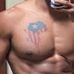 Allen Maldonado chest tattoo