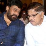 Allu Aravind with his brother in law Chiranjeevi