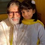 Amitabh Bachchan with his granddaughter Aaradhya Bachchan