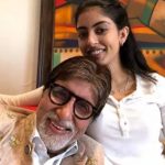 Amitabh Bachchan with his granddaughter Navya Naveli Nanda