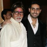 Amitabh Bachchan with his son Abhishek Bachchan