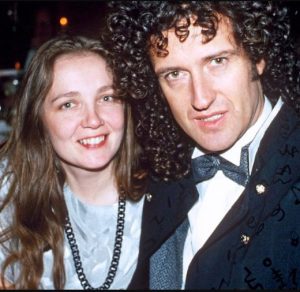 Brian May with his ex-wife Chrissie Mullen