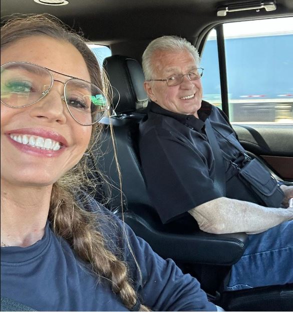 Charisma Carpenter with her father Don Carpenter 