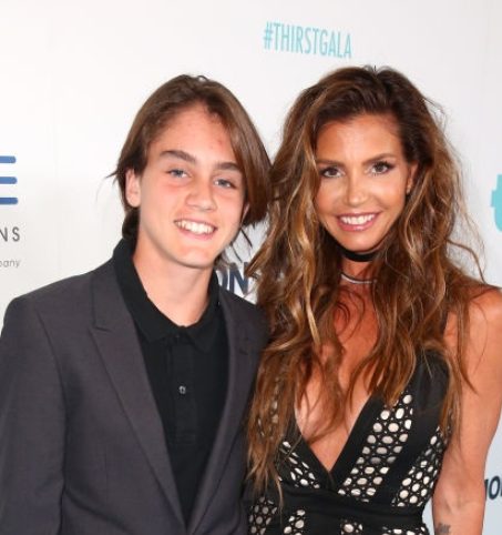 Charisma Carpenter with her son Donovan Charles Hardy