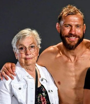 Donald Cerrone with his mother
