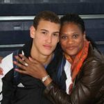 Dwight Powell with his mother Jacqueline Weir