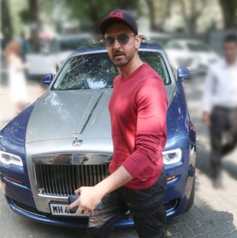 Hrithik Roshan with his Roll Royes car