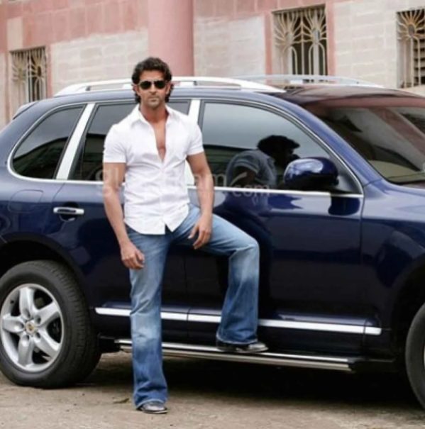 Hrithik Roshan with his car