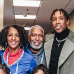 Josh Richardson with his father and mother