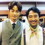 Lee Hyun-wook with his father