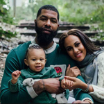 Marcus Morris with his wife Amber Soulds