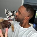 Patrick Patterson with his pet dog