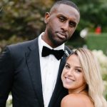 Patrick Patterson with his wife Sarah Nasser