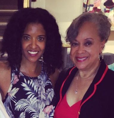 Renee Elise Goldsberry with her mother Betty Sanders