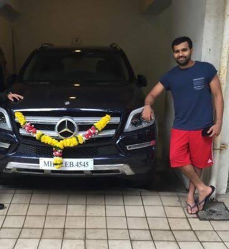 Rohit Sharma with his carRohit Sharma with his car