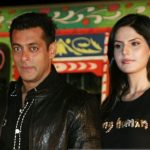 Salman Khan with his ex-girlfriend Zarine Khan