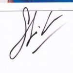 Shikhar Dhawan signature