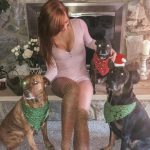 Summer Rae with her pet dogs