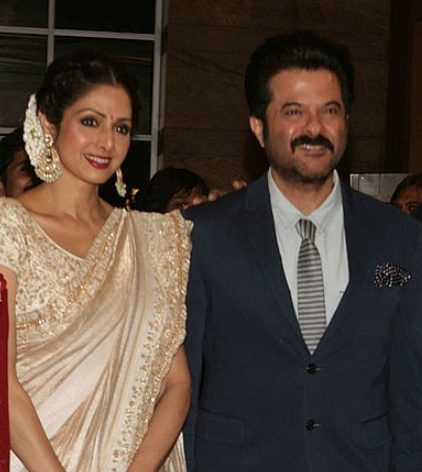 Anil Kapoor with his daughter-in-law SriDevi