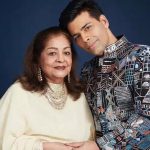 Karan Johar with his mother Hiroo Johar