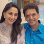 Madhuri Dixit with her brother Ajit Dixit