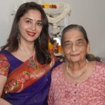 Madhuri Dixit with her mother Snehlata Dixit