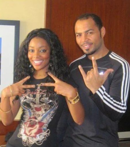Ramsey Nouah with his girlfriend Emelia Philips-Nouah