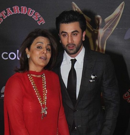 Ranbir Kapoor with his mother Neetu Singh