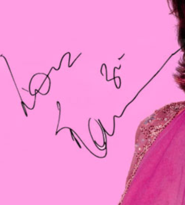 Raveena Tandon signature