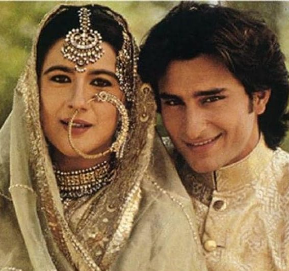 Saif Ali Khan with his ex-wife Amrita Singh