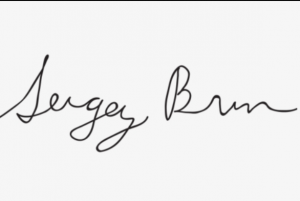 Sergey Brin signature