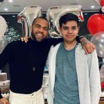 Dani Alves with his son Daniel Alves