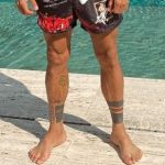 Dani Alves's leg tattoos