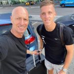 Dani Olmo with his father Miquel Olmo