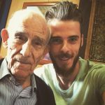 David de Gea with his grandfather
