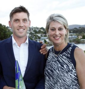 Eddie Ockenden with his mother Angela Ockenden