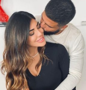 Lorenzo Insigne with his girlfriend Genoveffa Darone