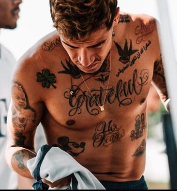 Philippe Coutinho's full body tattoos | Celebrities InfoSeeMedia