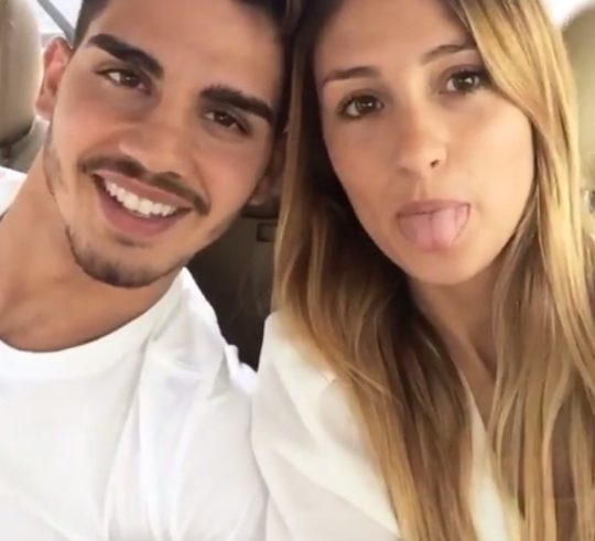 André Silva with his girlfriend Vanessa Do Carmo