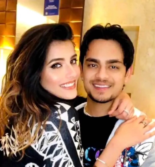 Ishan Kishan with his girlfriend Aditi Hundia