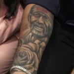 Ishan Kishan with's righthand tattoos