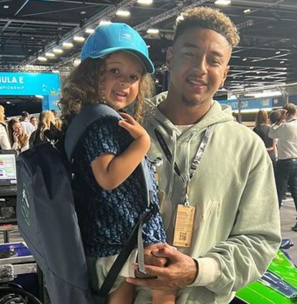 Jesse Lingard With His Daughter Hope Lingard 