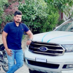 Karn Sharma with his car